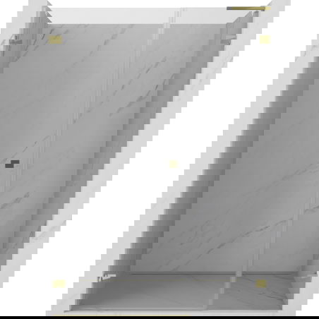 Mexen Lunar-B L Left-Hand Hinged Shower Door 125 cm, Transparent, Gold - 832SL-125-050-50-00-L