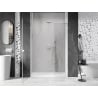 Mexen Lunar-B shower doors left-hinged 120 cm, transparent, white - 832S-120-050-20-00-L