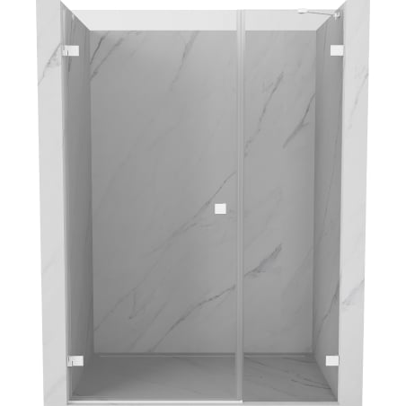 Mexen Lunar-B shower doors left-hinged 120 cm, transparent, white - 832S-120-050-20-00-L