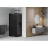 Mexen Rio semicircular shower cabin 80 x 80 cm, graphite, black - 863-080-080-70-40
