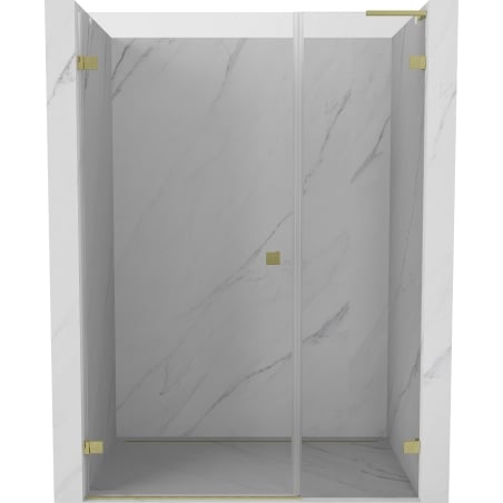 Mexen Lunar-B L Shower Door Pivot Left 120 cm, Transparent, Brushed Gold - 832SL-120-050-55-00-L