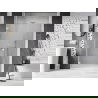 Mexen Lunar-B shower door left hinged 135 cm, transparent, white - 832S-135-050-20-00-L