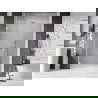 Mexen Lunar-B shower door left hinged 135 cm, transparent, white - 832S-135-050-20-00-L