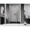 Mexen Lunar-B L 110 cm Hinged Shower Door, Left, Transparent, Rose Gold - 832SL-110-050-60-00-L