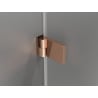 Mexen Lunar-B L shower door left-hinged 120 cm, transparent, rose gold - 832SL-120-050-60-00-L