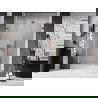 Mexen Lunar-B L shower door hinged left 135 cm, transparent, rose gold - 832SL-135-050-60-00-L