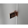 Mexen Lunar-B L shower door hinged left 135 cm, transparent, rose gold - 832SL-135-050-60-00-L