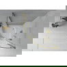 Mexen Rio shower cabin semicircular 80 x 80 cm, frosted, gold + Rio tray, white - 863-080-080-50-30-4710