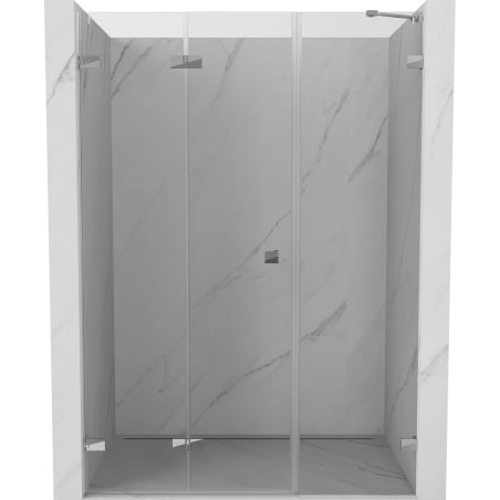 Mexen Lunar-F folding shower door left 135 cm, transparent, chrome - 836S-135-050-01-00-L