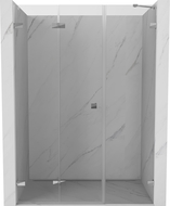 Mexen Lunar-F folding shower door left 140 cm, transparent, chrome - 836S-140-050-01-00-L