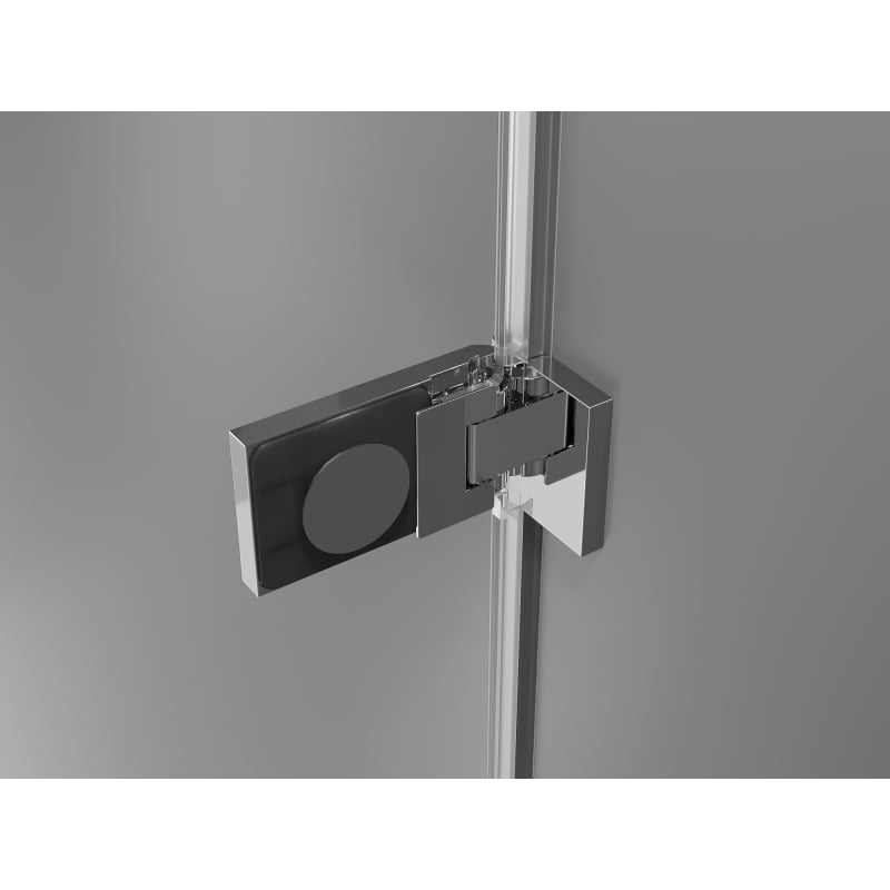 Mexen Lunar-F 145 cm Folding Shower Door Left, Transparent, Chrome - 836S-145-050-01-00-L