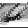 Mexen Lunar-B L left hinged shower door 120 cm, transparent, brushed copper - 832SL-120-050-65-00-L