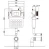 Mexen Tex S Concealed Cistern for Floor-Standing WC - 61102