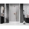 Mexen Lunar-B L shower door hinged left 140 cm, transparent, brushed copper - 832SL-140-050-65-00-L