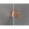 Mexen Lunar-B L shower door hinged left 140 cm, transparent, brushed copper - 832SL-140-050-65-00-L