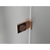 Mexen Lunar-B L shower door hinged left 140 cm, transparent, brushed copper - 832SL-140-050-65-00-L