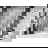 Mexen Lunar-F folding shower door left 120 cm, transparent, white - 836S-120-050-20-00-L