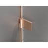 Mexen Lunar-B L left swinging shower door 150 cm, transparent, brushed copper - 832SL-150-050-65-00-L