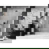 Mexen Lunar-B L shower door, swing left 115 cm, transparent, brushed gun gray - 832SL-115-050-66-00-L