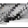 Mexen Lunar-B L shower door hinged left 120 cm, transparent, gun gray brushed - 832SL-120-050-66-00-L