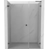 Mexen Lunar-B L Left Hinged Shower Door 140 cm, Transparent, Brushed Gun Gray - 832SL-140-050-66-00-L