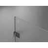 Mexen Lunar-B L shower door hinged left 140 cm, transparent, brushed gun gray - 832SL-140-050-66-00-L