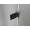 Mexen Lunar-B L shower door hinged left 140 cm, transparent, brushed gun gray - 832SL-140-050-66-00-L