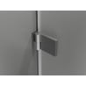 Mexen Lunar-B L Left Hinged Shower Door 145 cm, Transparent, Brushed Gun Gray - 832SL-145-050-66-00-L