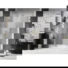 Mexen Lunar-F folding shower door left 140 cm, transparent, brushed gold - 836S-140-050-55-00-L