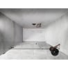 Mexen Lunar-B left-hinged shower door 115 cm, transparent, rose gold - 832S-115-050-60-00-L