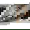 Mexen Rio square shower cubicle 80 x 80 cm, Graphite, Gold + shower tray Rio, White - 860-080-080-50-40-4510