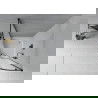 Mexen Rio Shower Cabin Half-Circular 80 x 80 cm, Frosted, Black + Rio Tray, White - 863-080-080-70-30-4710