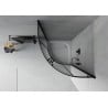 Mexen Rio Shower Cabin Semi-Circular 70 x 70 cm, Graphite, Black + Rio Tray, White - 863-070-070-70-40-4710