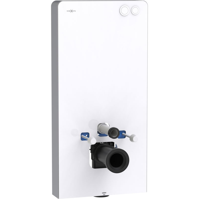 Mexen Tex Air G Pneumatic Surface-Mounted Frame for WC, White Glass - 61150A-20