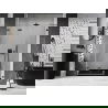 Mexen Lunar-F shower doors folding left 140 cm, transparent, gun gray brushed - 836S-140-050-66-00-L