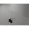 Mexen Lunar-F folding shower door left 145 cm, transparent, black - 836S-145-050-70-00-L