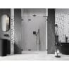 Mexen Lunar-F folding shower door left 145 cm, transparent, black - 836S-145-050-70-00-L