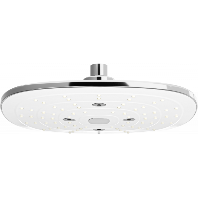Mexen D-17 rainmaker 24x24 cm, Chrome/White - 79717-02