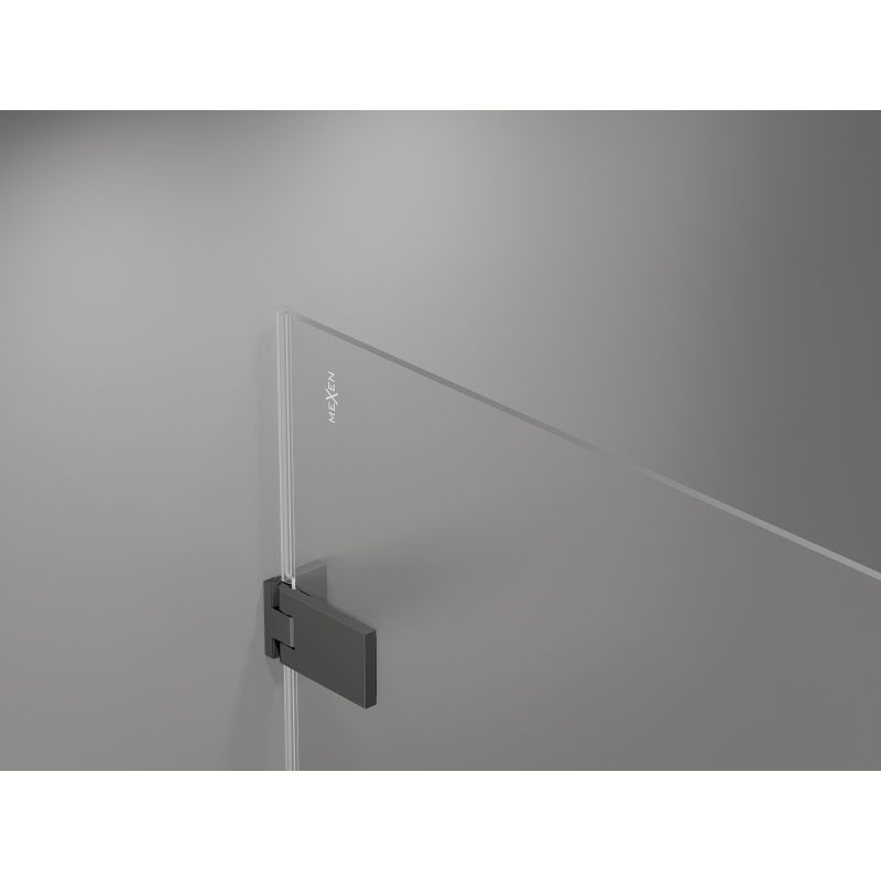 Mexen Lunar-F folding shower door left 120 cm, transparent, gun metal - 836S-120-050-95-00-L