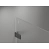 Mexen Lunar-F 140 cm Folding Shower Door Left, Transparent, Gun Metal - 836S-140-050-95-00-L