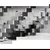 Mexen Lunar-B left hinged shower door 145 cm, transparent, brushed gun gray - 832S-145-050-66-00-L
