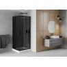 Mexen Rio square shower cabin 80 x 80 cm, graphite, black + Rio tray, white - 860-080-080-70-40-4510