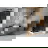 Mexen Rio square shower cubicle 80 x 80 cm, Graphite, Black + shower tray Rio, White - 860-080-080-70-40-4510