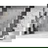 Mexen Lunar-F shower doors folding left 145 cm, transparent, brushed nickel - 836S-145-050-97-00-L