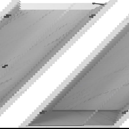 Mexen Lunar-B shower door left hinge 150 cm, transparent, brushed gun gray - 832S-150-050-66-00-L