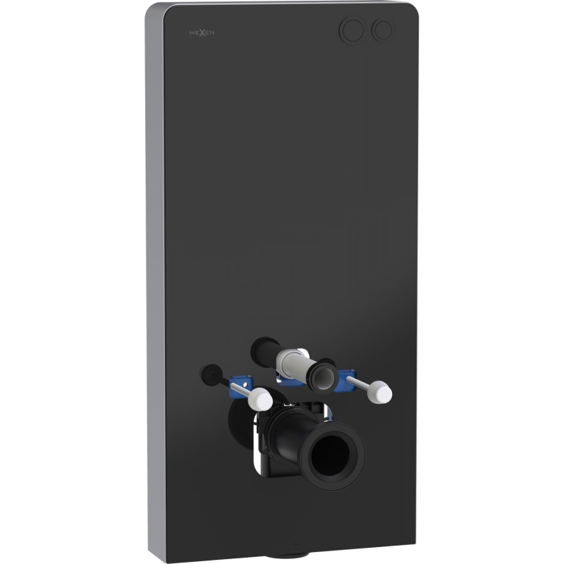 Mexen Tex Air G surface-mounted pneumatic frame for WC, black glass - 61150A-70