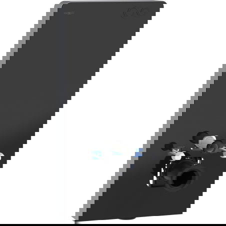 Mexen Tex Air G pneumatic wall-mounted frame for WC, black glass - 61150A-70