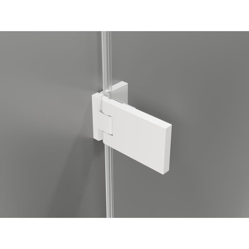 Mexen Lunar-F foldable shower door right 125 cm, transparent, white - 836S-125-050-20-00-P