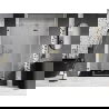 Mexen Lunar-F folding shower door right 135 cm, transparent, gold - 836S-135-050-50-00-P
