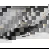 Mexen Lunar-F folding shower door right 135 cm, transparent, brushed gold - 836S-135-050-55-00-P